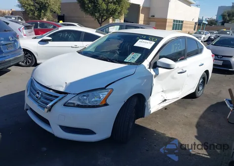 2013 Nissan Sentra Sv из США, поврежденный, VIN 3N1AB7AP7DL564100
